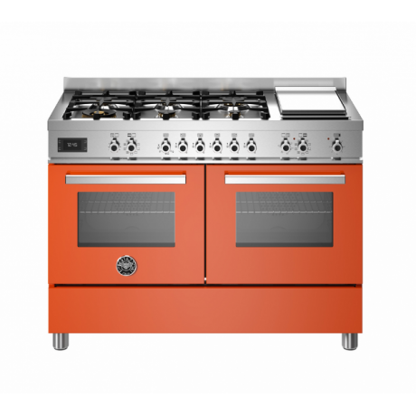 BERTAZZONI PRO12 6G 2E AR T Ηλεκτρική Κουζίνα με Εστίες Αερίου & grill Teppanyaki 120cm Πορτοκαλί BERTAZZONI PRO12 6G 2E AR T Ηλεκτρική Κουζίνα με Εστίες Αερίου & grill Teppanyaki 120cm Πορτοκαλί